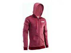Leatt "Premium" Hooded Zipper - Ruby