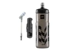 Leatt "SteadySip Convertible Fidlock" Trinkflasche - 600ml - Smoke - mit Bike Base Leatt "SteadySip Convertible Fidlock" Trinkflasche - 600ml - Smoke - mit Bike Base