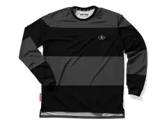 Loose Riders "Baseline Bold Long Sleeve" Jersey - Grey/Black Loose Riders "Baseline Bold Long Sleeve" Jersey - Grey/Black