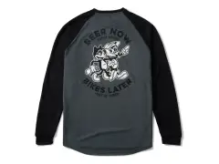 Loose Riders "Beer Now Long Sleeve" Jersey - Black Loose Riders "Beer Now Long Sleeve" Jersey - Black