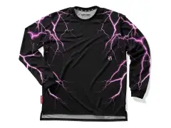 Loose Riders "Electric Long Sleeve" Jersey - Black/Pink Loose Riders "Electric Long Sleeve" Jersey - Black/Pink