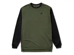 Loose Riders "Essentials Heather Long Sleeve" Jersey - Olive Loose Riders "Essentials Heather Long Sleeve" Jersey - Olive