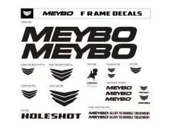Meybo "Holeshot" Sticker Pack - Black