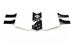 Pride Racing "Frame Plate" BMX Race Number Plate - White/Black