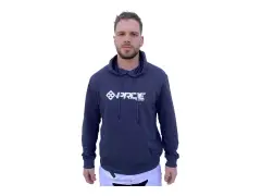 Pride Racing "Sweat Logo" Hooded Pullover - Heather Asphalt