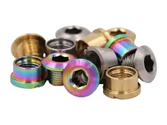 Pride Racing "Vortex Titanium Bolt Short Kit" BMX Race Kettenblatt-Schrauben - Spacer 6,5mm Pride Racing "Vortex Titanium Bolt Short Kit" BMX Race Kettenblatt-Schrauben - Spacer 6,5mm