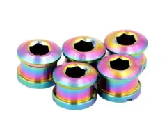 Pride Racing "Vortex Titanium Bolt Short Kit" BMX Race Chainring Bolts - Spacer 6.5mm Pride Racing "Vortex Titanium Bolt Short Kit" BMX Race Chainring Bolts - Spacer 6.5mm