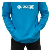 Pride Racing "Sweat Logo" Hooded Pullover - Hawaiian Blue Pride Racing "Sweat Logo" Hooded Pullover - Hawaiian Blue