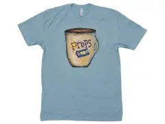 Props "Coffee & VHS" T-Shirt - Blue