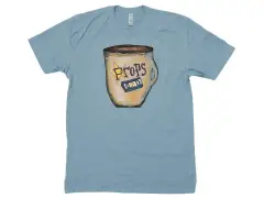 Props "Coffee & VHS" T-Shirt - Blue