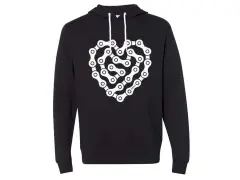 Props "Heart Chain" Hooded Sweater Pullover - Black