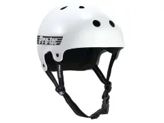 ProTec "Old School Low Pro" BMX Helm - Gloss White (Certifed)