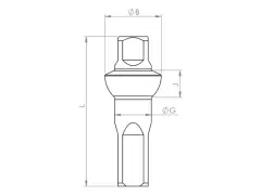 Sapim "Double Square Polyax Alu Secure Lock" Spoke Nipple Sapim "Double Square Polyax Alu Secure Lock" Spoke Nipple