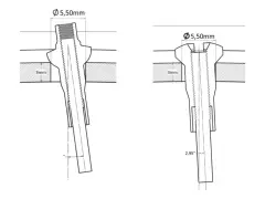 Sapim "Double Square XL Brass" Spoke Nipple Sapim "Double Square XL Brass" Spoke Nipple