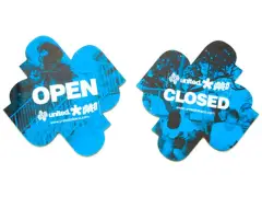 United Bikes "Open/Closed" Sign