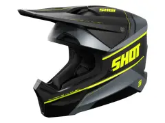 Shot Race Gear "Furious Dust" Fullface Helmet - Neon Yellow Matt Shot Race Gear "Furious Dust" Fullface Helmet - Neon Yellow Matt