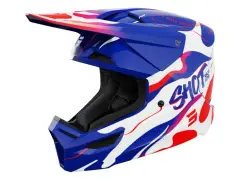 Shot Race Gear "Furious Kid Beast" Fullface Helm - Blue/Red Glossy Shot Race Gear "Furious Kid Beast" Fullface Helm - Blue/Red Glossy