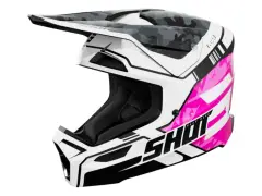Shot Race Gear "Furious Kid Flash" Fullface Helm - Pink Glossy Shot Race Gear "Furious Kid Flash" Fullface Helm - Pink Glossy