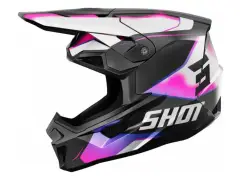 Shot Race Gear "Lite Astral" Fullface Helmet - Blue/Pink Pearly