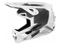 Shot Race Gear "Lite Challenger" Fullface Helm - Black/White Pearly Shot Race Gear "Lite Challenger" Fullface Helm - Black/White Pearly