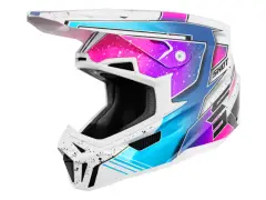 Shot Race Gear "Lite Racing" Fullface Helm - White/Pink Pearly