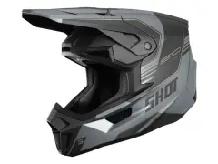 Shot Race Gear "Lite S10" Fullface Helm - Black/Grey Matt