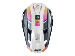 Shot Race Gear "Lite Ultra" Fullface Helmet - Blue/Orange/Pink Pearly Shot Race Gear "Lite Ultra" Fullface Helmet - Blue/Orange/Pink Pearly