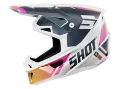 Shot Race Gear "Lite Ultra" Fullface Helmet - Blue/Orange/Pink Pearly Shot Race Gear "Lite Ultra" Fullface Helmet - Blue/Orange/Pink Pearly