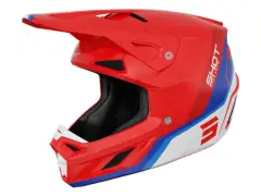 Shot Race Gear "Speed Atomic" Fullface Helm - Red Pearly