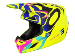 Shot Race Gear "Speed Kid" Fullface Helm - Neon Yellow Glossy