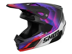 Shot Race Gear "Speed Kid Olymp" Fullface Helm - Purple Pearly
