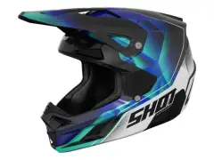 Shot Race Gear "Speed Olymp" Fullface Helm - Blue Pearly
