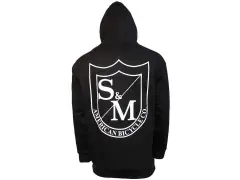 S&M Bikes "Two Shield" Hooded Pullover - Black