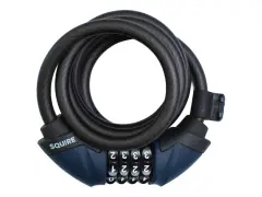 Squire "Flexalok Combi 12 XL" Spiral Cable Lock + Bracket - 180 cm Squire "Flexalok Combi 12 XL" Spiral Cable Lock + Bracket - 180 cm
