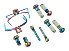 SRAM "G2 Ultimate / RSC" Bremssattel Hardware Upgrade Kit - Rainbow SRAM "G2 Ultimate / RSC" Bremssattel Hardware Upgrade Kit - Rainbow