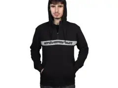 Stay Strong "Cut Stripe" Hooded Pullover - Black/Grey