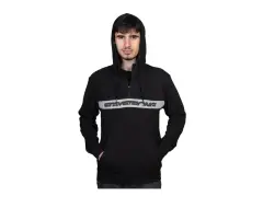Stay Strong "Cut Stripe 1/4 Zip" Sweater - Black/Grey Stay Strong "Cut Stripe 1/4 Zip" Sweater - Black/Grey