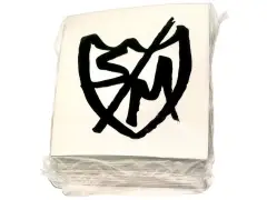 S&M Bikes "Sharpie Shield Medium" Sticker 100 Pack
