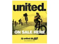 United Bikes "Authorized Dealer" Sticker
