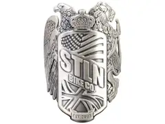 Stolen BMX "10 Year Crest Arched" Steuerrohr Badge