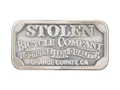 Stolen BMX "Small Crest Flat" Oberrohr Badge