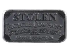 Stolen BMX "Small Crest Flat" Oberrohr Badge