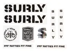 Surly "Overspray" Frame Decal Set Surly "Overspray" Frame Decal Set