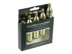 Topeak CO2-Kartuschen - 16 g (5 Stück) Topeak CO2-Kartuschen - 16 g (5 Stück)