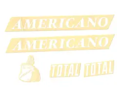 Total BMX "Americano" Frame Stickerset Total BMX "Americano" Frame Stickerset