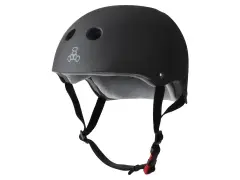 Triple 8 "Certified Sweatsaver" BMX Helmet - Black Matte