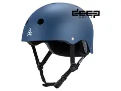 Triple 8 "Deep Cover" BMX Helmet - Navy Matte