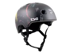 TSG "Meta Graphic Design" BMX Helmet - Black Drip-In
