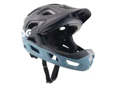 TSG "Seek Youth FR Graphic Design" Helm - Flow Black-Blue (Kids)