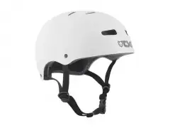 TSG "Skate/BMX Solid Colors" BMX Helmet - Injected White
